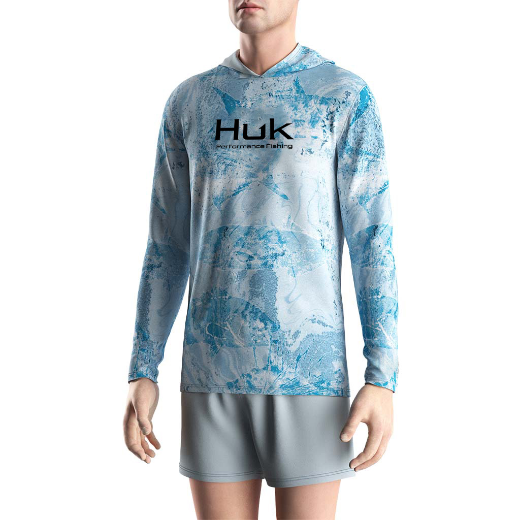 Mens Fishing UV Protection-Blu - 3D Printing Lure ulasan dan harga