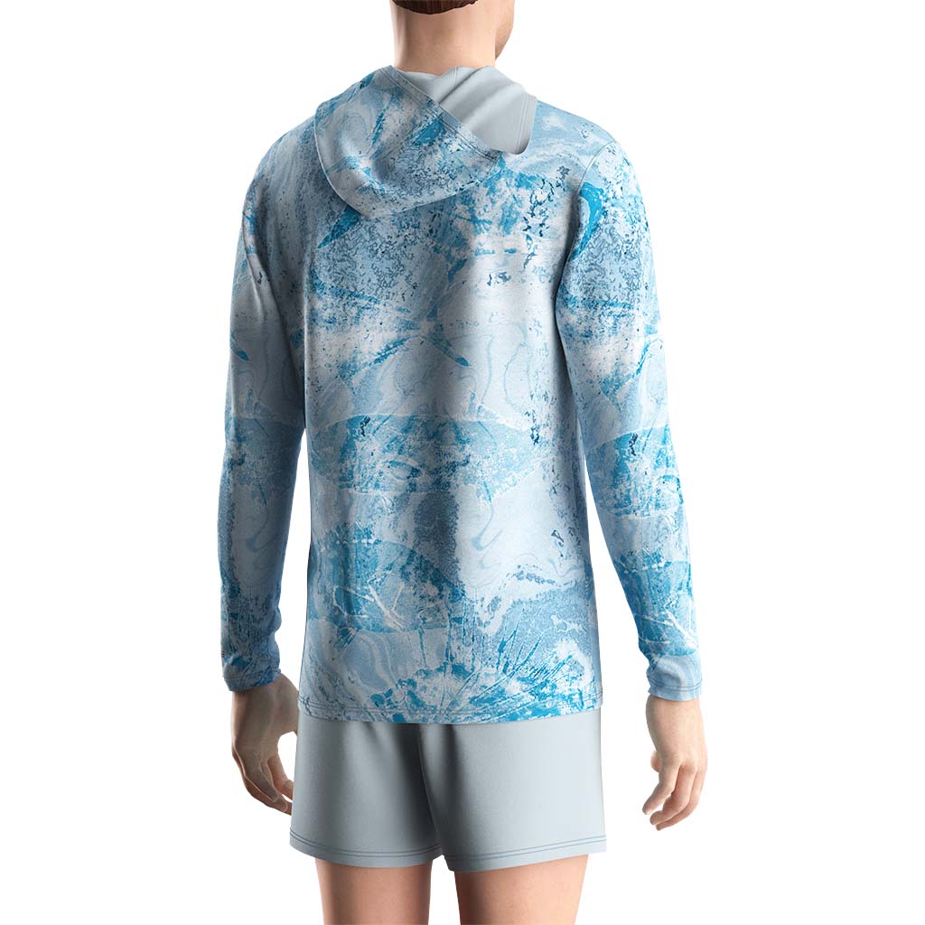 Mens Fishing UV Protection-Blu - 3D Printing Lure ulasan dan harga