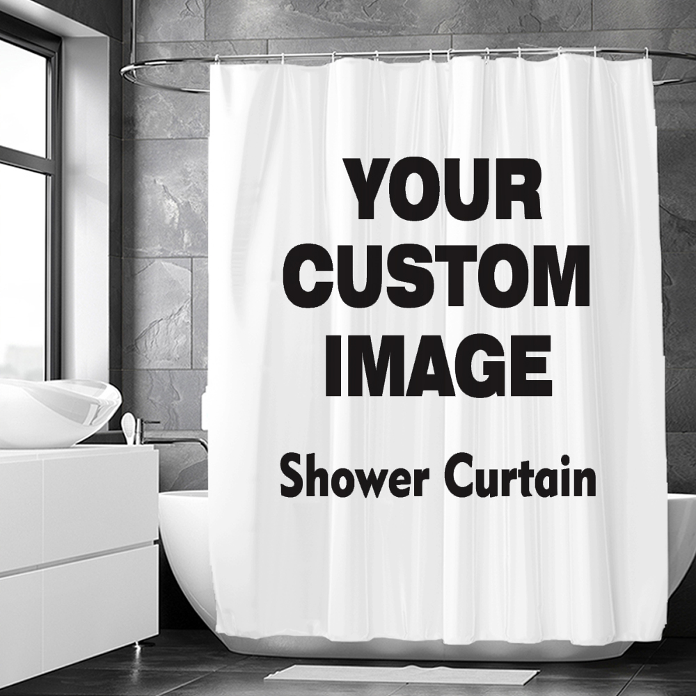 Custom Shower Curtain Bathroom - 3D Printing Foto ulasan dan harga