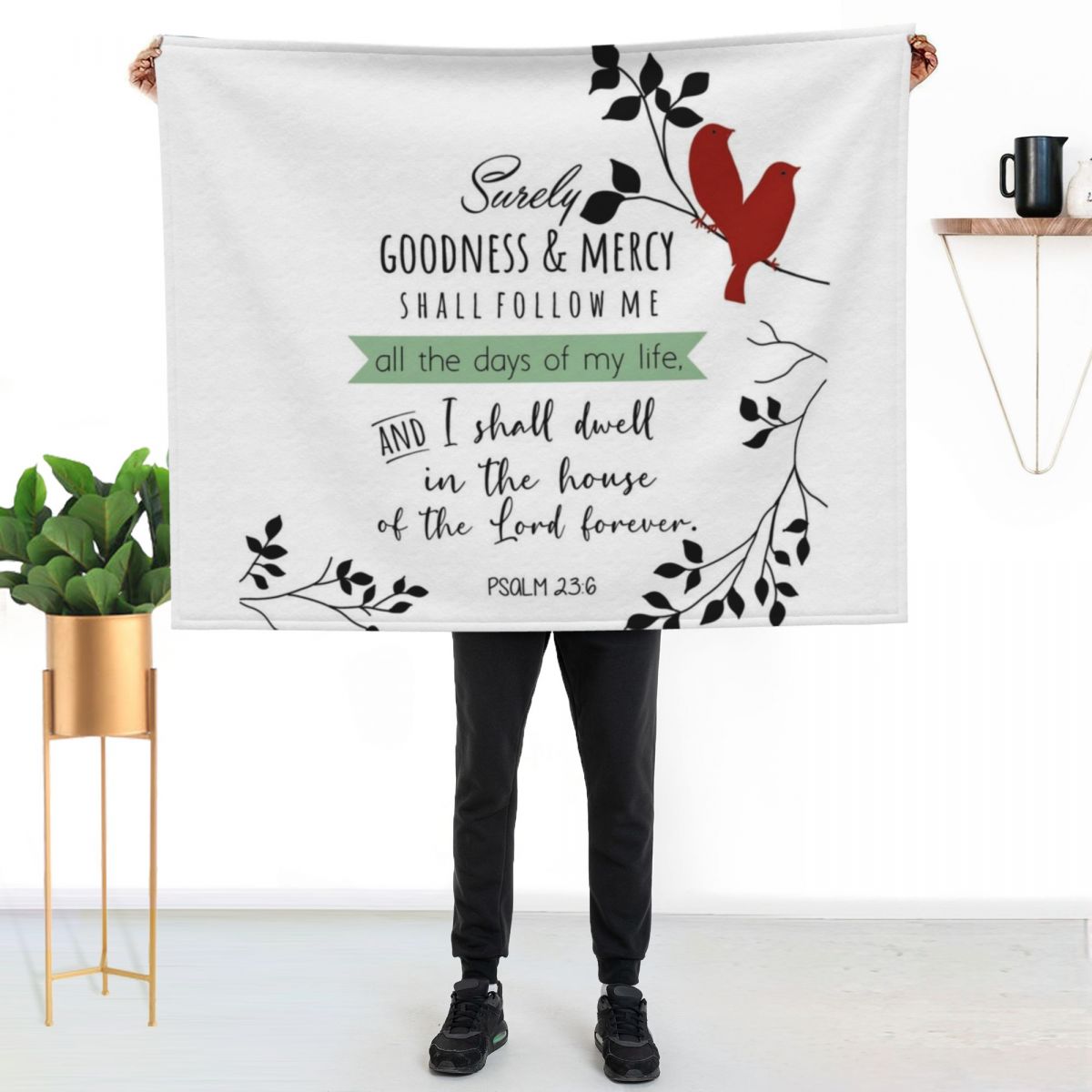 Bible Verses Throw Blanket Ele - 3D Printing Verse ulasan dan harga