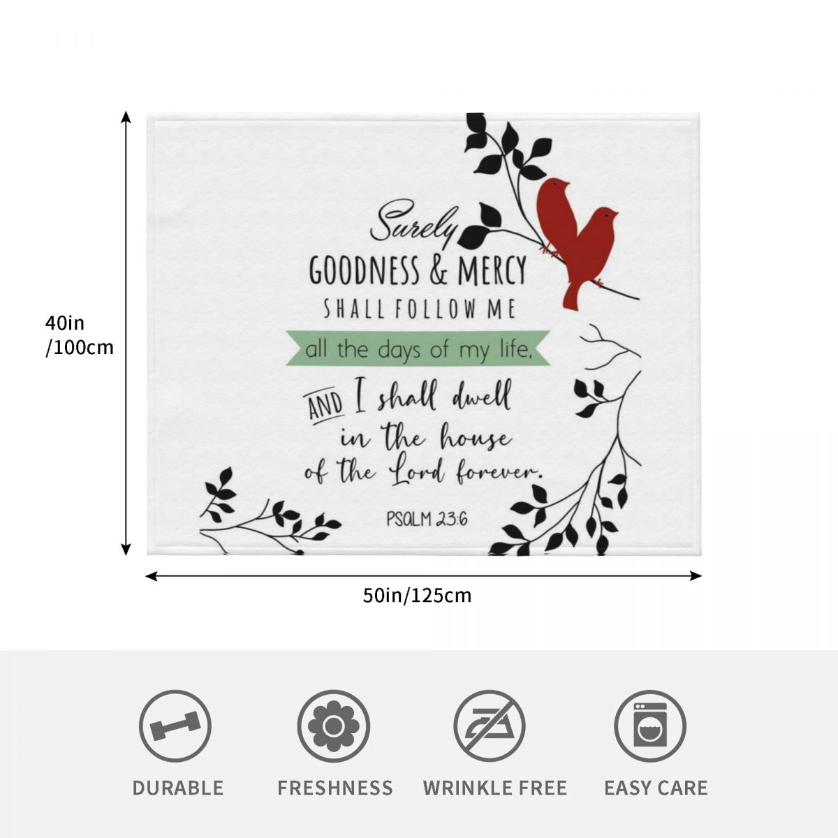 Bible Verses Throw Blanket Ele - 3D Printing Verse ulasan dan harga