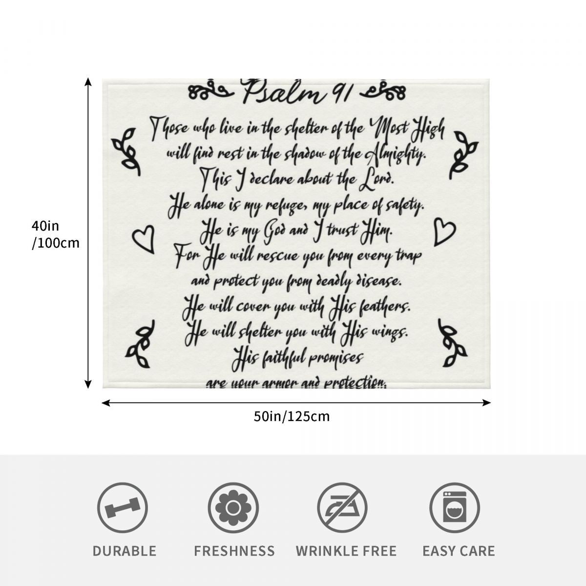 Psalm 91 | Christian Inspirati - 3D Printing Verse ulasan dan harga