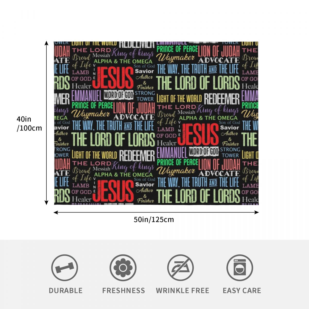 Names of God Lord Jesus Christ - 3D Printing Verse ulasan dan harga